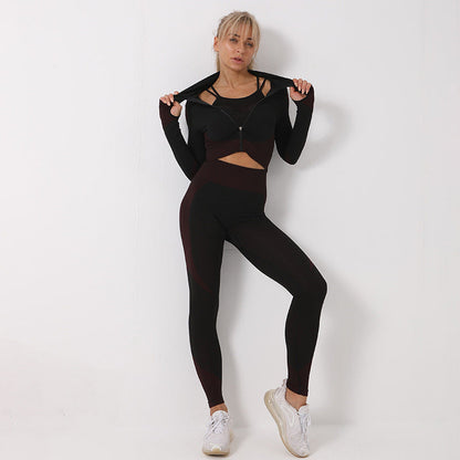Hayley – 3-delig naadloos sportset voor dames
