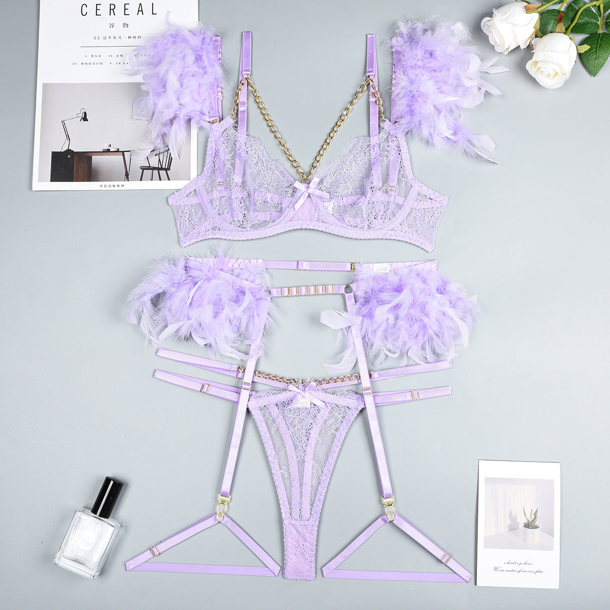 Sharon – Verleidelijk Kant Lingerieset voor Dames
