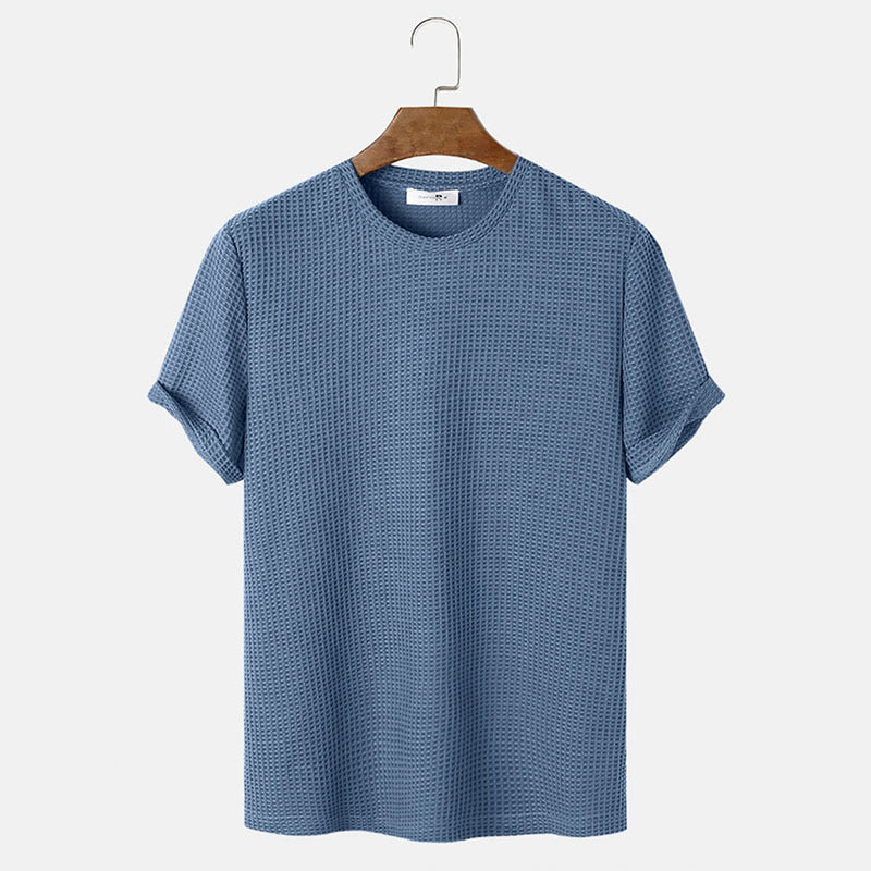 Louis – Basic T-Shirts met ronde hals in effen kleuren voor heren