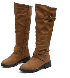 Lucy – Lange Modestiefel van Premium Vegan Suède