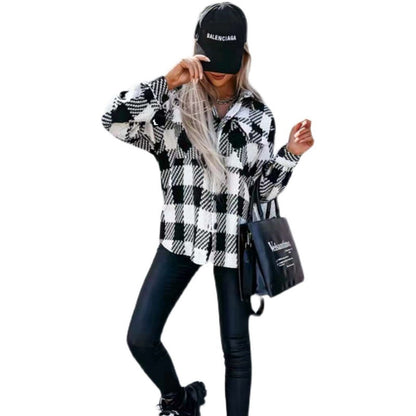 Imogen – Winterblouse met Klassiek Ruitpatroon voor Dames