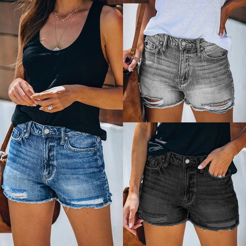Lisa – Zomerse Denim-Shorts met Stijlvolle Franjes
