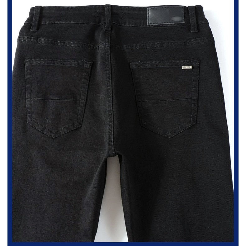 Darren – Zwarte Vouwjeans voor Heren