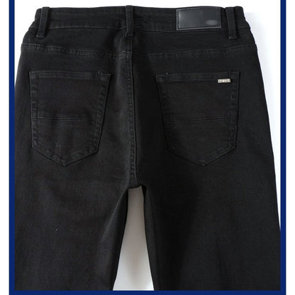Darren – Zwarte Vouwjeans voor Heren