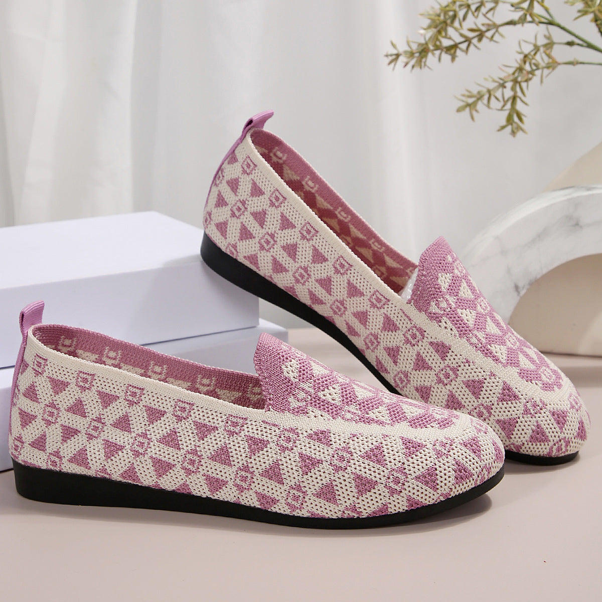 Ruby – Ademend Gebreide Slippers voor Dames