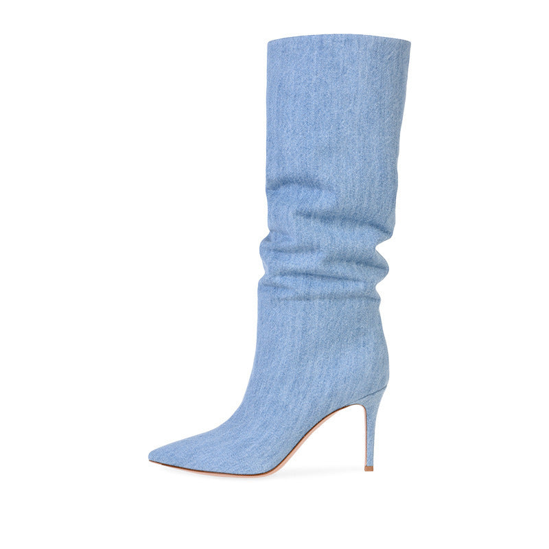 Mary – Modieuze Stilettohakken van Premium Vegan Suède in Bruin