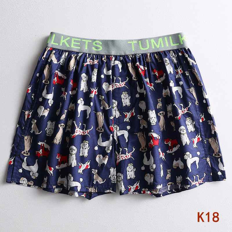 Allan – Bedrukte Herenboxershorts van Katoen