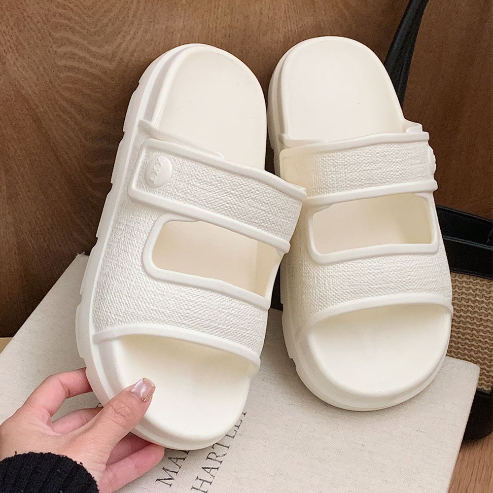 Gillian – Comfortabele Strand-Pantoffels met Dubbele Bandjes