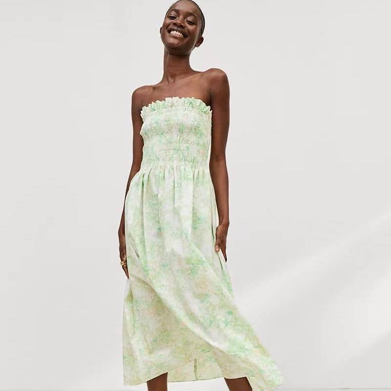 Alison – Frans Jurk met Off-Shoulder en Stretch