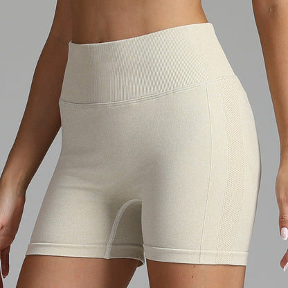 Tara – Naadloze Yoga-Shorts voor Dames met Hoge Taille en Heupenstrakker Design