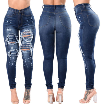 Jennifer – Versleten Damesjeans met Wassing