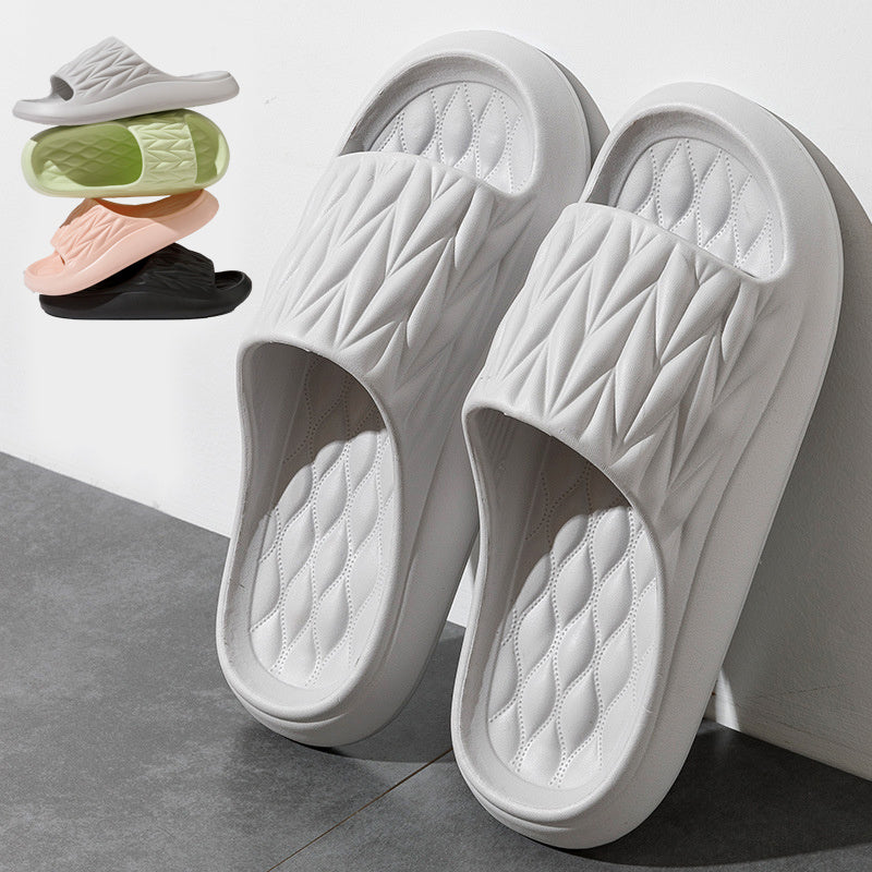 Sharon – Rutschvaste Zomerslippers met Bladstructuur
