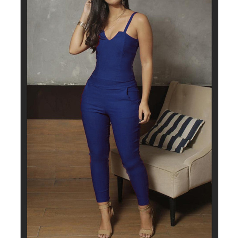 Melissa – Zomerse Dames-Jumpsuit met Hoge Stretch en Bandjes