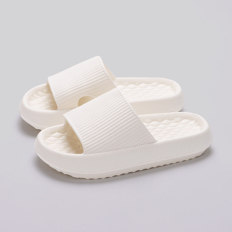 Brenda – Vegan leren slippers met ruitpatroon en antislipzool