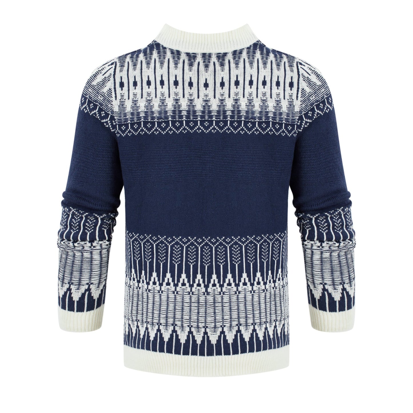 Marcus – Unieke Fair Isle Unisex Trui met Lange Mouwen