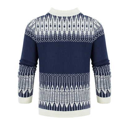 Marcus – Unieke Fair Isle Unisex Trui met Lange Mouwen