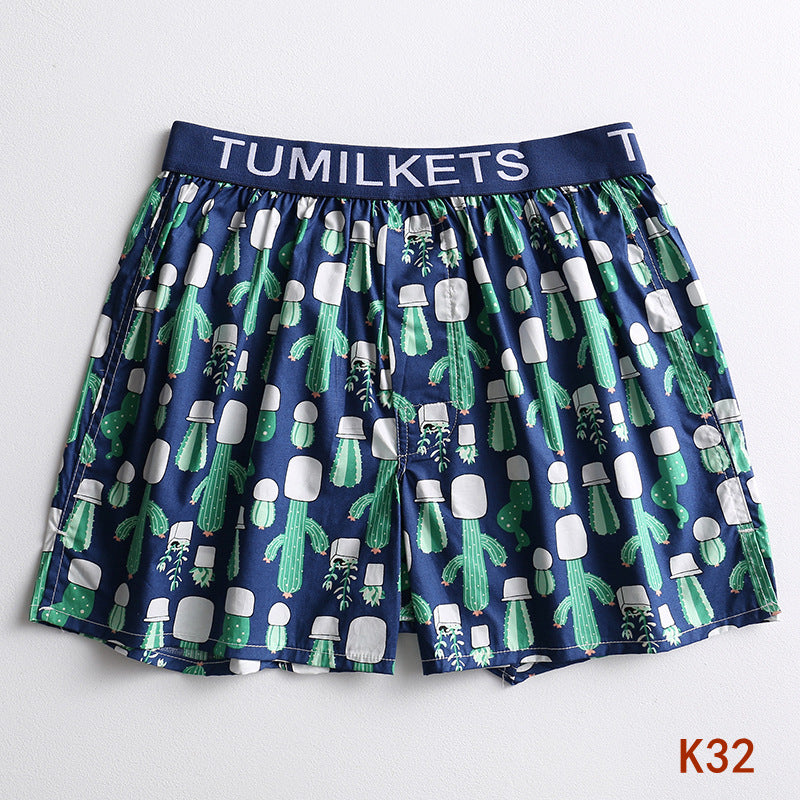 Allan – Bedrukte Herenboxershorts van Katoen