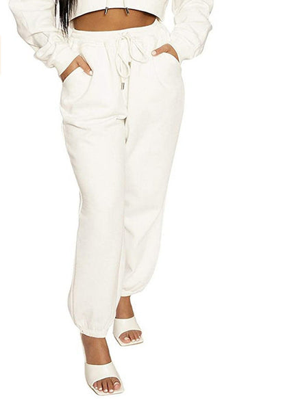 Diana – Schicke Eenkleurige Enkelbroek met Tailleband