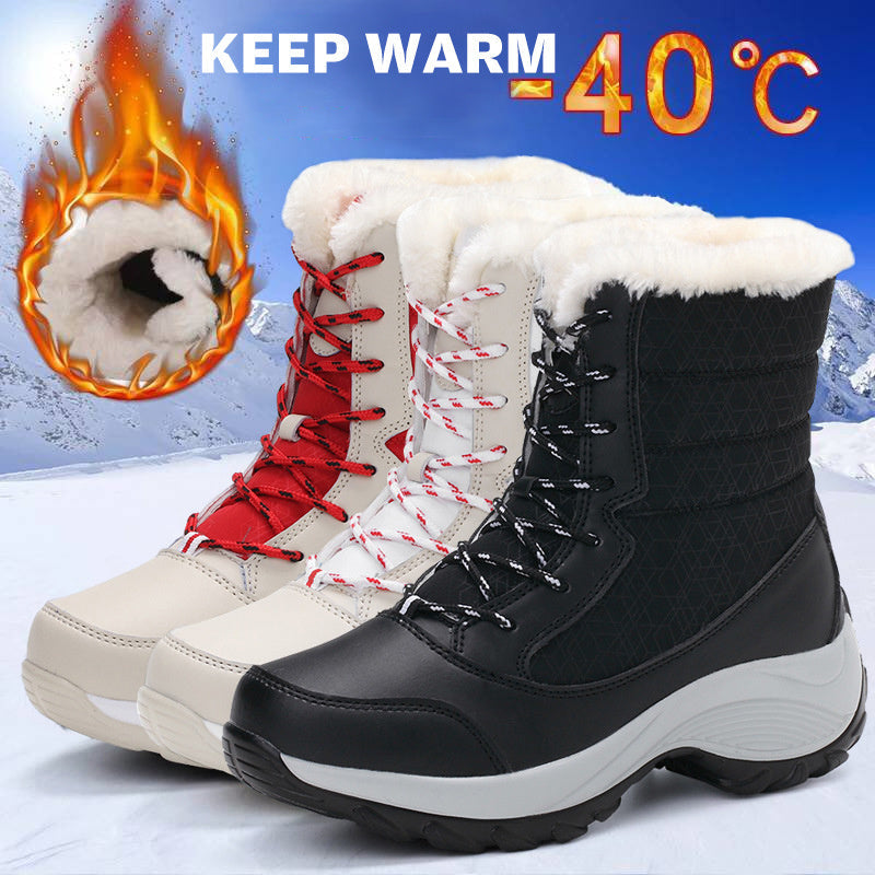 Catherine – Warme Dames-Snowboots met Pluche Voering