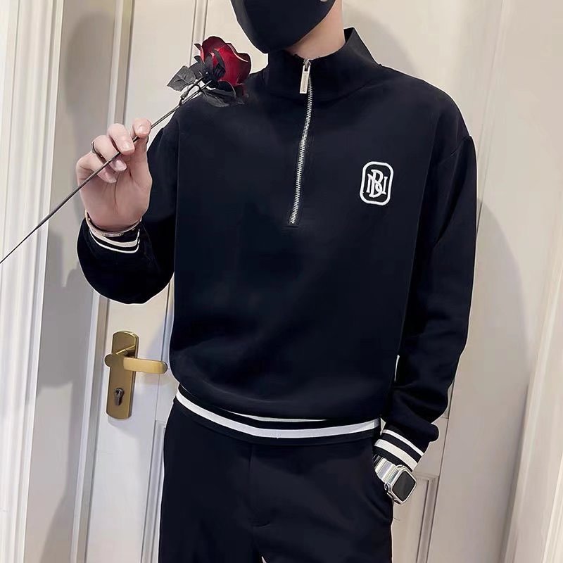 William – Slim Fit Pullover met Opstaande Kraag voor de Herfst