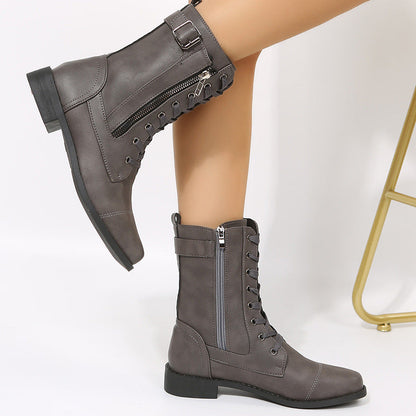Angela – Veterschoenen met Zijrits voor Dames