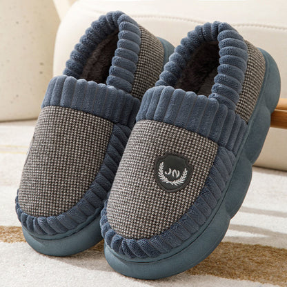 Alice – Pluche Pantoffels met Kleurblok voor Winter
