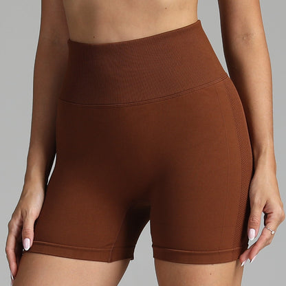 Tara – Naadloze Yoga-Shorts voor Dames met Hoge Taille en Heupenstrakker Design