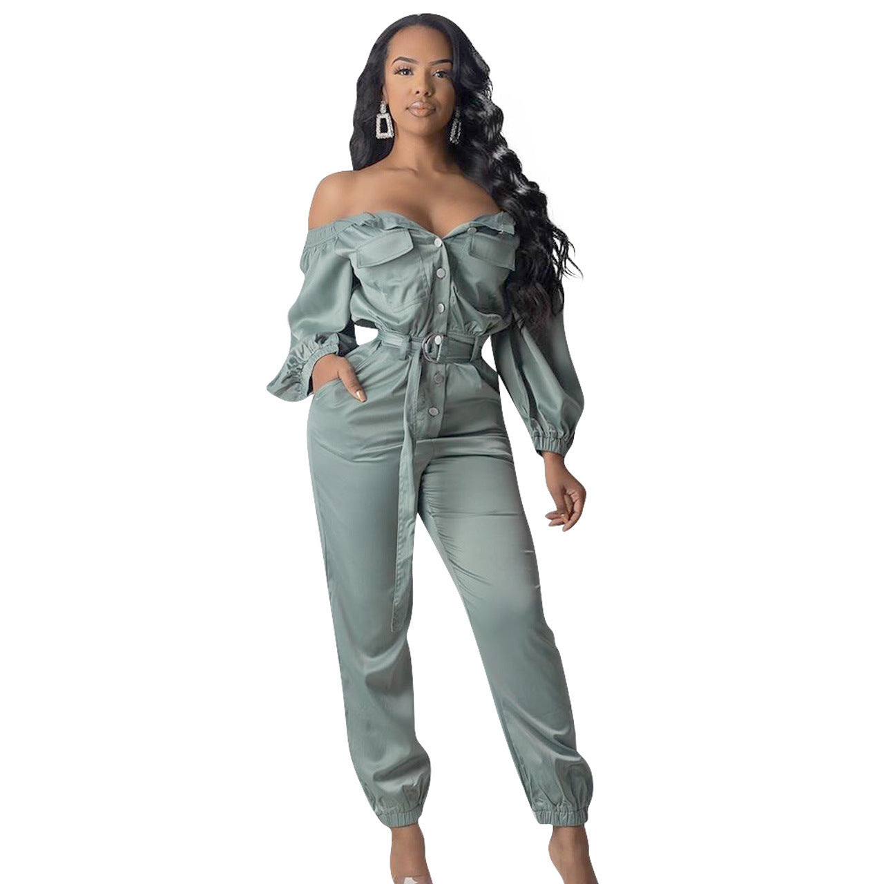Helen – Streetwear Jumpsuit met Sexy Off-Shoulder-Design