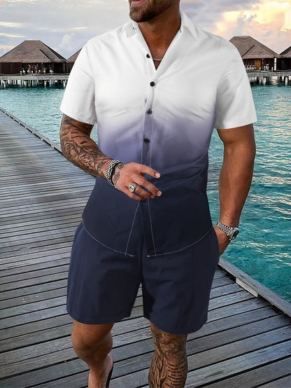 Norman – 3D-gedruckter Kurzarm-Shorts-Anzug