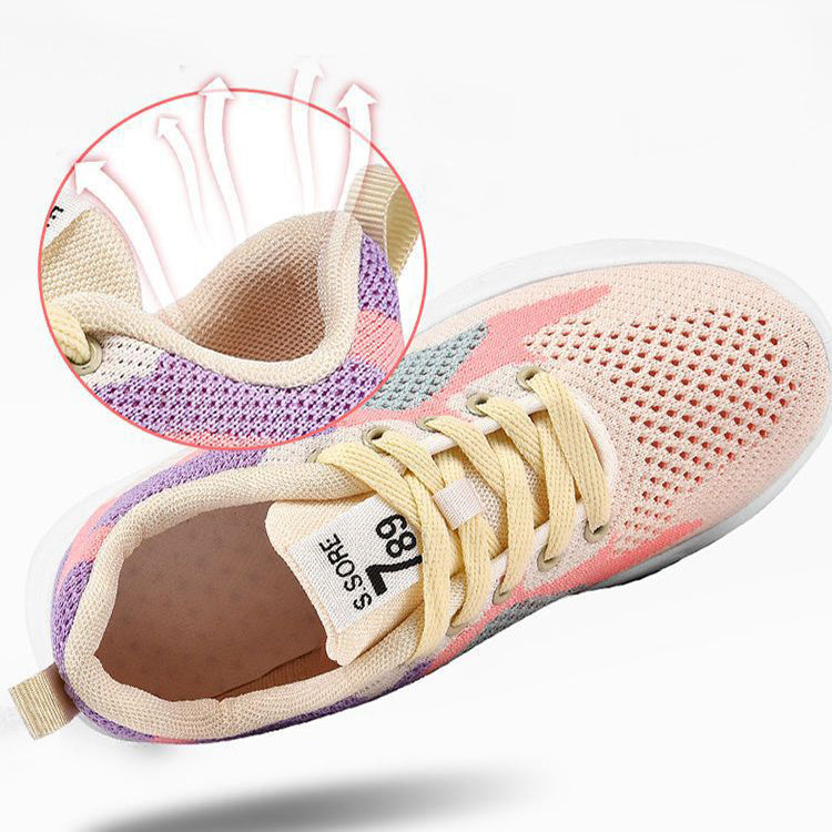 Heidi – Veelzijdige Dames-Sneakers met Kleurvlakken