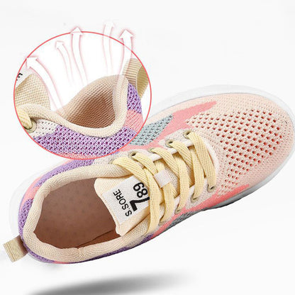 Heidi – Veelzijdige Dames-Sneakers met Kleurvlakken
