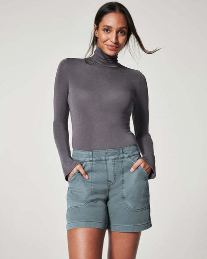 Sarah – Hoge Taille Overgooier van Katoen en Linnen, Casual Broek, Dunne A-Lijn