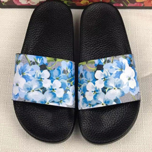 Hayley – Dames Hausschoenen met Bloemenprint en Rubberen Zolen
