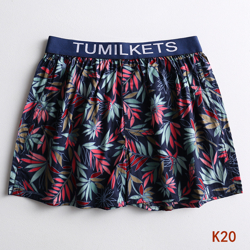 Allan – Bedrukte Herenboxershorts van Katoen
