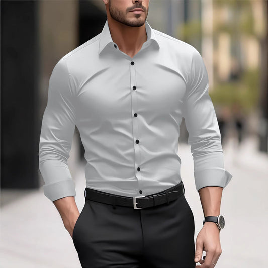 Miles – Lang Business-Casual Overhemd voor Heren