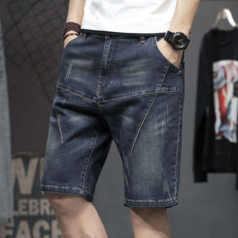 Joe – Dunne Stretch-Vijf-Punt-Denim-Shorts voor Mannen