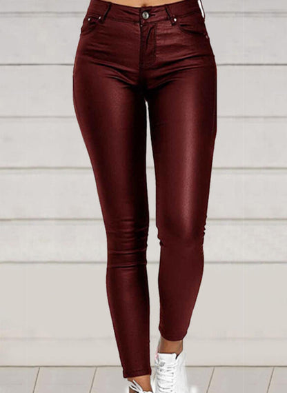 Clara – Stijlvolle Leggings van vegan leer