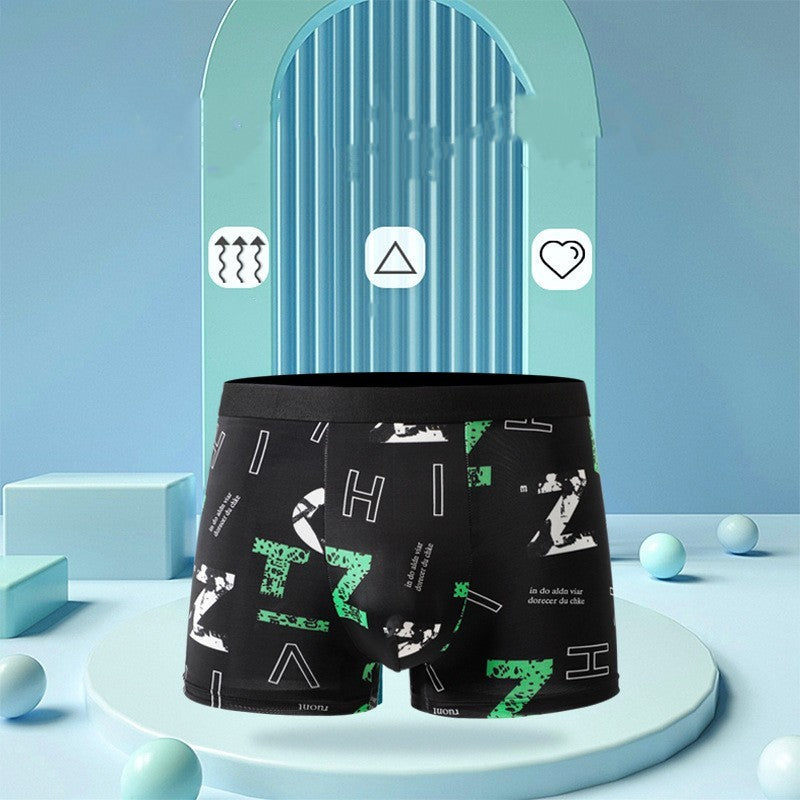 Liam – Ademend IJs-Zijde Boxershorts voor Heren