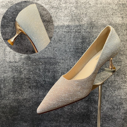 Gabrielle – Kristallen Stilettos met Puntige Neus