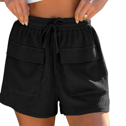 Mary – Zomerse Drawstring Shorts met Zakken voor Dames