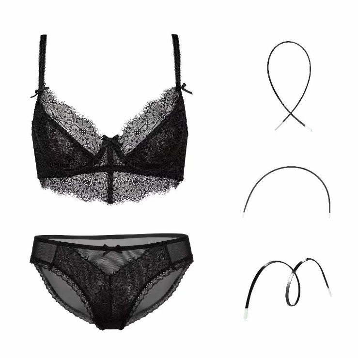 Stephanie – Transparante Lingerieset met Borduurwerk
