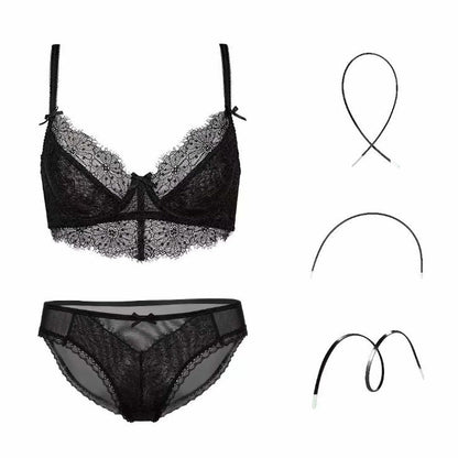 Stephanie – Transparante Lingerieset met Borduurwerk