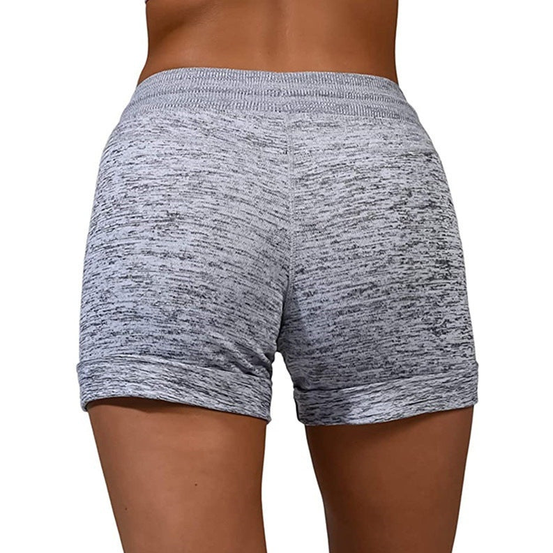 Amanda – Sneldrogende Dames Shorts met Vetersluiting en Stretch