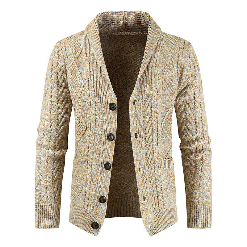 Ben – Relaxed Gebreid Vest met V-Hals van Vegan Leer