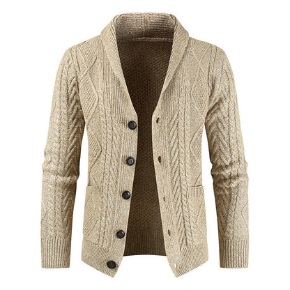 Ben – Relaxed Gebreid Vest met V-Hals van Vegan Leer