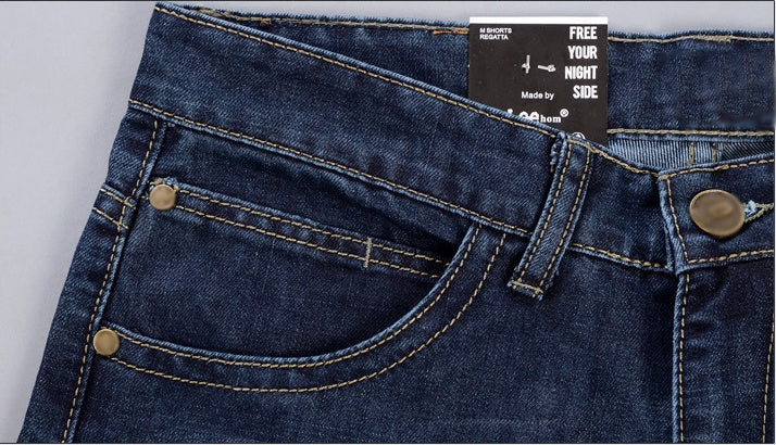Ryan – Rechte Slim-Fit Herenjeans in Donkerblauw