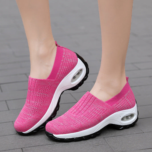 Natalie – Ademend Dames-Sneaker met Luchtkussen en Dikke Zool