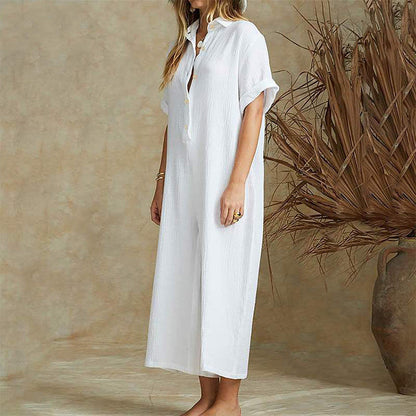 Imogen – Luchtige Jumpsuit met Korte Mouwen