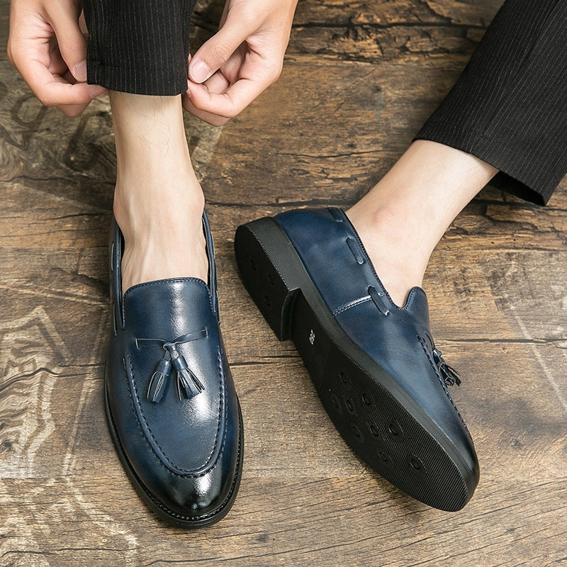 Lawrence – Business Casual Kwastenschoenen van vegan leer
