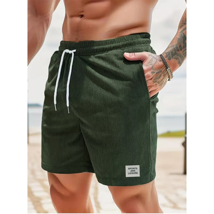 Tom – Sportieve Zomerbroeken van Corduroy met Trekkoord